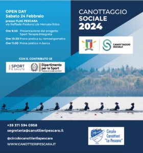 Scopri di più sull'articolo Canottaggio sociale – Open day 24 Febbraio